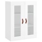 vidaXL Aparador alto madera contrachapada blanco brillo 69,5x34x180 cm vidaXL Aparador alto madera contrachapada blanco brillo 69,5x34x180 cm