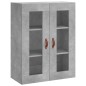 vidaXL Aparador alto madera contrachapada gris hormigón 69,5x34x180 cm vidaXL Aparador alto madera contrachapada gris hormigón 69,5x34x180 cm