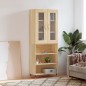 vidaXL Aparador alto madera contrachapada color roble 69,5x34x180 cm vidaXL Aparador alto madera contrachapada color roble 69,5x34x180 cm