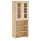 vidaXL Aparador alto madera contrachapada color roble 69,5x34x180 cm vidaXL Aparador alto madera contrachapada color roble 69,5x34x180 cm