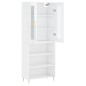 vidaXL Aparador alto madera contrachapada blanco brillo 69,5x34x180 cm vidaXL Aparador alto madera contrachapada blanco brillo 69,5x34x180 cm