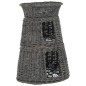 vidaXL Cestas de gatos 3 uds con cojines sauce natural gris 47x34x60cm