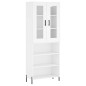 vidaXL Aparador alto madera contrachapada blanco 69,5x34x180 cm vidaXL Aparador alto madera contrachapada blanco 69,5x34x180 cm
