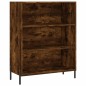 vidaXL Aparador alto madera contrachapada roble ahumado 69,5x34x180 cm vidaXL Aparador alto madera contrachapada roble ahumado 69,5x34x180 cm