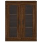 vidaXL Aparador alto madera contrachapada marrón roble 69,5x34x180 cm vidaXL Aparador alto madera contrachapada marrón roble 69,5x34x180 cm