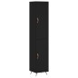 vidaXL Aparador de madera contrachapada negro 34,5x34x180 cm vidaXL Aparador de madera contrachapada negro 34,5x34x180 cm