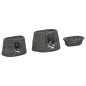 vidaXL Cestas de gatos 3 uds con cojines sauce natural gris 47x34x60cm