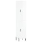 vidaXL Aparador alto madera contrachapada blanco brillo 34,5x34x180 cm vidaXL Aparador alto madera contrachapada blanco brillo 34,5x34x180 cm