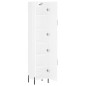 vidaXL Aparador alto madera contrachapada blanco brillo 34,5x34x180 cm vidaXL Aparador alto madera contrachapada blanco brillo 34,5x34x180 cm