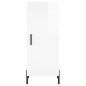 vidaXL Aparador alto madera contrachapada blanco brillo 34,5x34x180 cm vidaXL Aparador alto madera contrachapada blanco brillo 34,5x34x180 cm