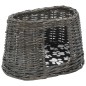 vidaXL Cestas de gatos 3 uds con cojines sauce natural gris 47x34x60cm