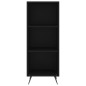 vidaXL Aparador de madera contrachapada negro 34,5x34x180 cm vidaXL Aparador de madera contrachapada negro 34,5x34x180 cm
