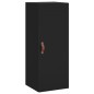 vidaXL Aparador de madera contrachapada negro 34,5x34x180 cm vidaXL Aparador de madera contrachapada negro 34,5x34x180 cm
