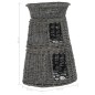 vidaXL Cestas de gatos 3 uds con cojines sauce natural gris 47x34x60cm