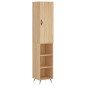vidaXL Aparador de madera contrachapada roble Sonoma 34,5x34x180 cm vidaXL Aparador de madera contrachapada roble Sonoma 34,5x34x180 cm