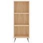 vidaXL Aparador de madera contrachapada roble Sonoma 34,5x34x180 cm vidaXL Aparador de madera contrachapada roble Sonoma 34,5x34x180 cm