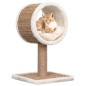 vidaXL Árbol para gatos túnel superior y juguete hierba marina 56 cm vidaXL Árbol para gatos túnel superior y juguete hierba marina 56 cm