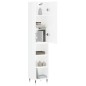 vidaXL Aparador alto madera contrachapada blanco brillo 34,5x34x180 cm vidaXL Aparador alto madera contrachapada blanco brillo 34,5x34x180 cm