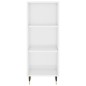 vidaXL Aparador alto madera contrachapada blanco brillo 34,5x34x180 cm vidaXL Aparador alto madera contrachapada blanco brillo 34,5x34x180 cm
