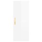 vidaXL Aparador alto madera contrachapada blanco brillo 34,5x34x180 cm vidaXL Aparador alto madera contrachapada blanco brillo 34,5x34x180 cm