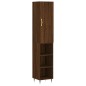 vidaXL Aparador alto madera contrachapada roble marrón 34,5x34x180 cm vidaXL Aparador alto madera contrachapada roble marrón 34,5x34x180 cm