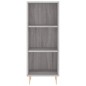 vidaXL Aparador alto madera contrachapada gris Sonoma 34,5x34x180 cm