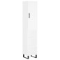 vidaXL Aparador alto madera contrachapada blanco 34,5x34x180 cm