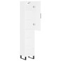 vidaXL Aparador alto madera contrachapada blanco 34,5x34x180 cm