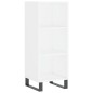 vidaXL Aparador alto madera contrachapada blanco 34,5x34x180 cm