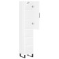 vidaXL Aparador alto madera contrachapada blanco brillo 34,5x34x180 cm vidaXL Aparador alto madera contrachapada blanco brillo 34,5x34x180 cm