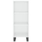 vidaXL Aparador alto madera contrachapada blanco brillo 34,5x34x180 cm vidaXL Aparador alto madera contrachapada blanco brillo 34,5x34x180 cm