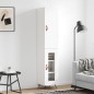 vidaXL Aparador alto madera contrachapada blanco 34,5x34x180 cm vidaXL Aparador alto madera contrachapada blanco 34,5x34x180 cm