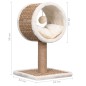vidaXL Árbol para gatos túnel superior y juguete hierba marina 56 cm vidaXL Árbol para gatos túnel superior y juguete hierba marina 56 cm