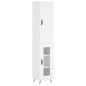 vidaXL Aparador alto madera contrachapada blanco 34,5x34x180 cm vidaXL Aparador alto madera contrachapada blanco 34,5x34x180 cm