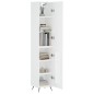 vidaXL Aparador alto madera contrachapada blanco 34,5x34x180 cm vidaXL Aparador alto madera contrachapada blanco 34,5x34x180 cm