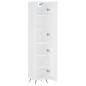 vidaXL Aparador alto madera contrachapada blanco 34,5x34x180 cm vidaXL Aparador alto madera contrachapada blanco 34,5x34x180 cm
