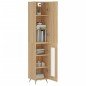 vidaXL Aparador de madera contrachapada roble Sonoma 34,5x34x180 cm