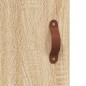 vidaXL Aparador de madera contrachapada roble Sonoma 34,5x34x180 cm