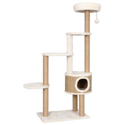 vidaXL Árbol para gatos cojín lujo poste rascador hierba marina 148 cm