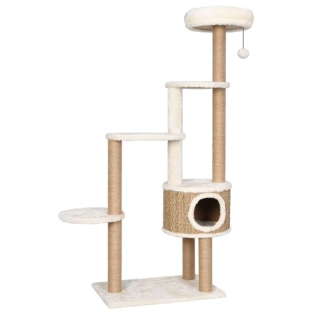 vidaXL Árbol para gatos cojín lujo poste rascador hierba marina 148 cm