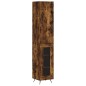 vidaXL Aparador de madera contrachapada roble ahumado 34,5x34x180 cm vidaXL Aparador de madera contrachapada roble ahumado 34,5x34x180 cm