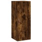 vidaXL Aparador de madera contrachapada roble ahumado 34,5x34x180 cm vidaXL Aparador de madera contrachapada roble ahumado 34,5x34x180 cm