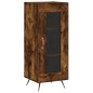 vidaXL Aparador de madera contrachapada roble ahumado 34,5x34x180 cm vidaXL Aparador de madera contrachapada roble ahumado 34,5x34x180 cm