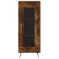 vidaXL Aparador de madera contrachapada roble ahumado 34,5x34x180 cm vidaXL Aparador de madera contrachapada roble ahumado 34,5x34x180 cm