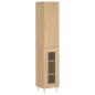 vidaXL Aparador de madera contrachapada roble Sonoma 34,5x34x180 cm vidaXL Aparador de madera contrachapada roble Sonoma 34,5x34x180 cm
