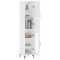 vidaXL Aparador alto madera contrachapada blanco brillo 34,5x34x180 cm vidaXL Aparador alto madera contrachapada blanco brillo 34,5x34x180 cm