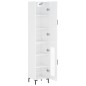 vidaXL Aparador alto madera contrachapada blanco brillo 34,5x34x180 cm vidaXL Aparador alto madera contrachapada blanco brillo 34,5x34x180 cm