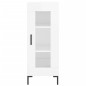 vidaXL Aparador alto madera contrachapada blanco brillo 34,5x34x180 cm vidaXL Aparador alto madera contrachapada blanco brillo 34,5x34x180 cm