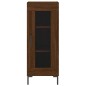 vidaXL Aparador alto madera contrachapada roble marrón 34,5x34x180 cm vidaXL Aparador alto madera contrachapada roble marrón 34,5x34x180 cm