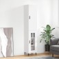 vidaXL Aparador alto madera contrachapada blanco 34,5x34x180 cm vidaXL Aparador alto madera contrachapada blanco 34,5x34x180 cm